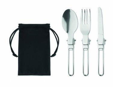 Logo trade business gifts image of: 3-piece camping cutlery set